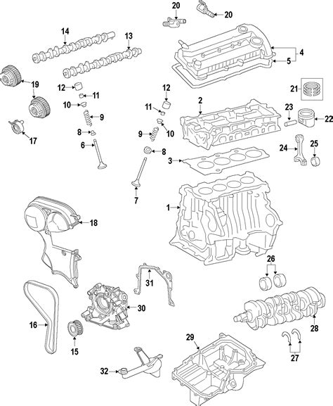 Ford Escape Crankshaft assembly. Escape. Fiesta; w/turbo - BM5Z6303A | Mid-Tenn Ford Truck Sales ...