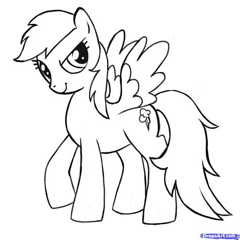 mlp printable coloring pages | How to Draw Rainbow Dash, My Little Pony Friendship is Magic ...