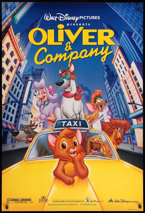 Oliver and Company (1988) | Oliver and company, Disney animated films, Disney pictures