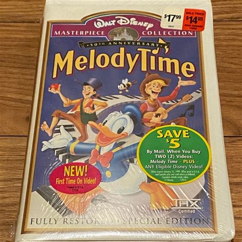 RARE Walt Disney’s Masterpiece Collection- 50th Anniversary Melody Time VHS - agrohort.ipb.ac.id