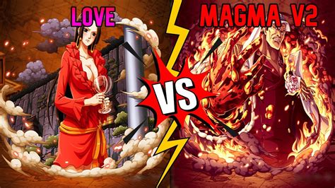 🌋Magma V2🌋 VS 💘Love💘- Blox Fruits - YouTube