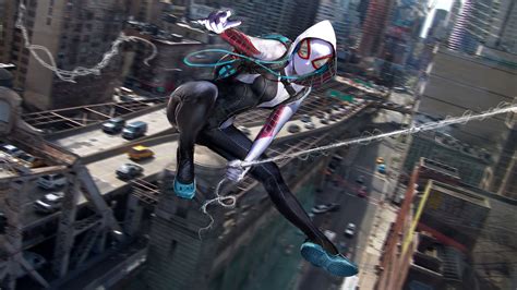 Spider Gwen, cityscape, spider, Spider-Man HD wallpaper | Wallpaper Flare