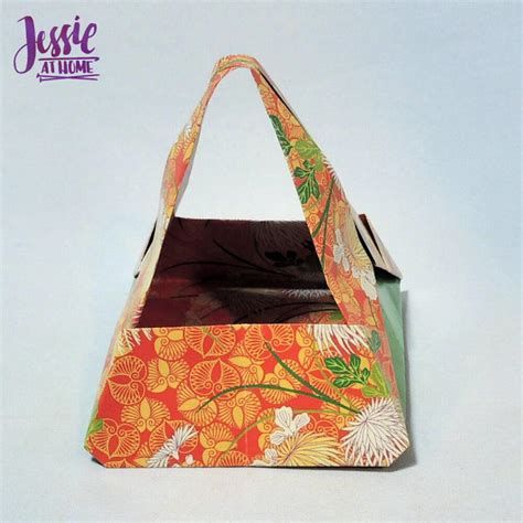 Origami Basket With Handle | FaveCrafts.com