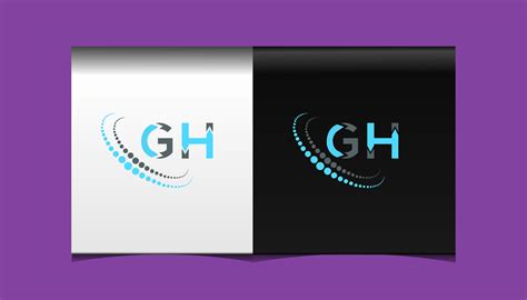 GH letter logo creative design. GH unique design. 15629975 Vector Art ...