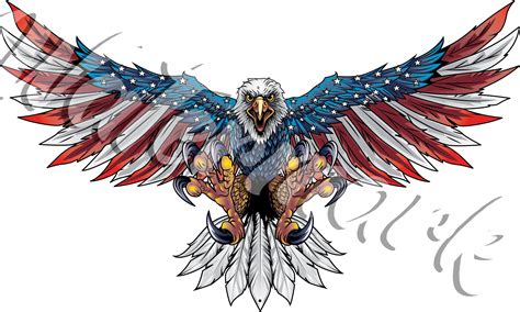 American Flag Bald Eagle Sticker / Merica Vinyl Decal