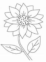 Printable Sunflower Coloring Page sketch template