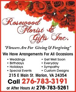 About Us - Rosewood Florist - Marion, VA