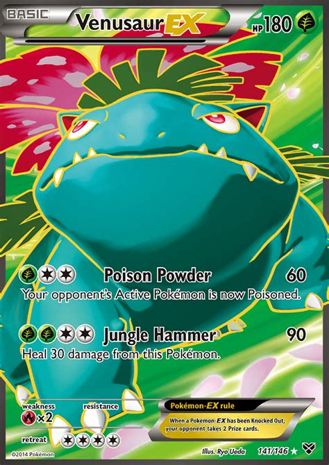 Venusaur-EX · XY (XY) #141 ‹ PkmnCards | Cool pokemon cards, Pokemon ...