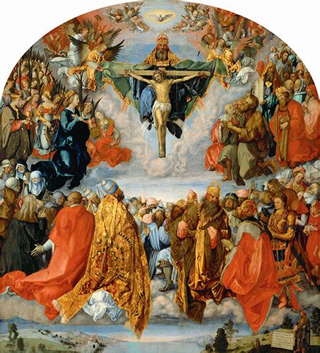 All Saints Day (The Landauer Altarpiece) | Durer | Painting Reproduction 16221 | TOPofART