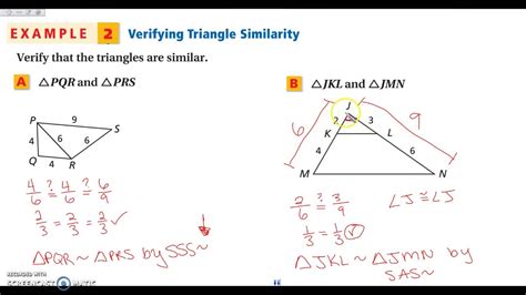 Triangle Similarity Sss And Sas Assignment