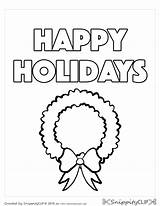 97 Happy Holidays Coloring Pages Free  Gabbymay Belline sketch template