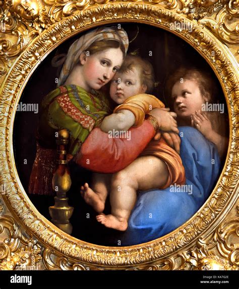 The Madonna della seggiola or Madonna della sedia is a Madonna painting 1513-1514 Raffaello ...