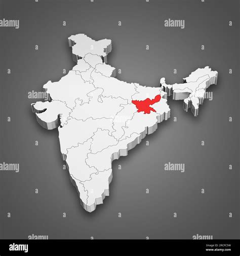 India map 3d hi-res stock photography and images - Alamy