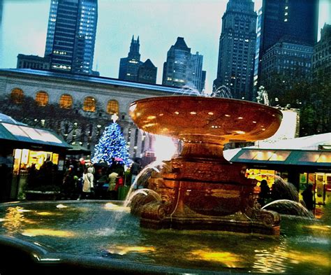 Bryant Park Fountain, NYC Bryant Park, Fountains, Nyc, Outdoor Decor, New York