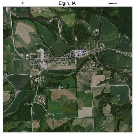 Aerial Photography Map of Elgin, IA Iowa