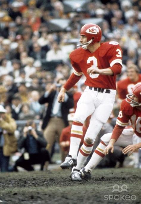 Jan Stenerud Kansas City Chiefs. kicking a field goal during Super Bowl ...