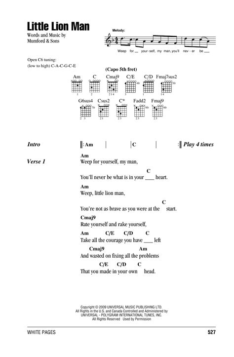 Little Lion Man by Mumford & Sons - Guitar Chords/Lyrics - Guitar Instructor