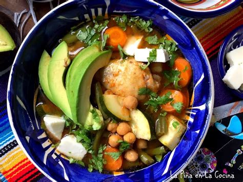 Caldo Tlalpeño (Chicken and Vegetable Soup) | Recipe | Bean and vegetable soup, Chicken broth ...