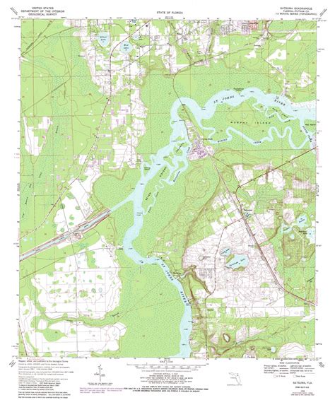 Satsuma topographic map, FL - USGS Topo Quad 29081e6