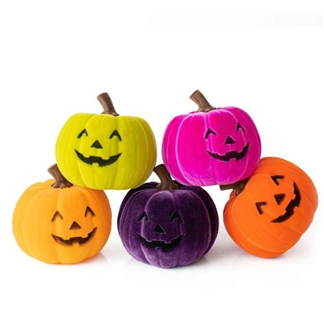 Flocked Jack O' Lantern - 6 Color Options in 2023 | Jack o lantern, Modern halloween decor ...