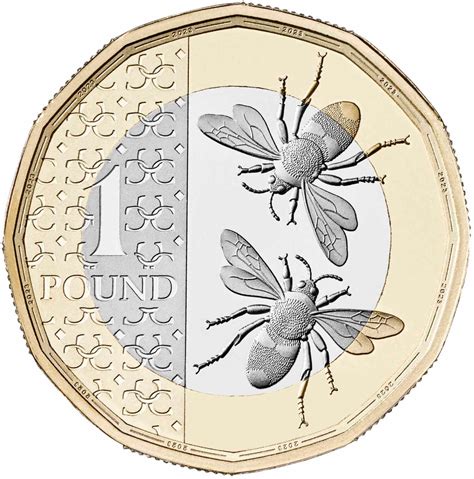 One Pound 2023 Bees, Coin from United Kingdom - Online Coin Club