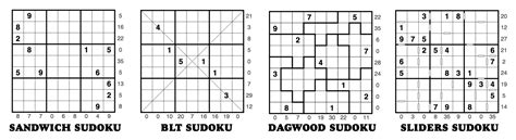 Sandwich Sudoku puzzles by KrazyDad