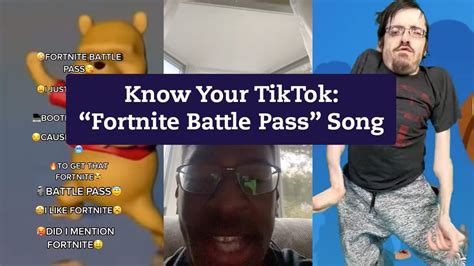 Know Your TikTok: Fortnite Battle Pass Song | video game, song, TikTok ...