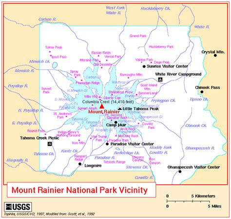 Rainier Washington Map