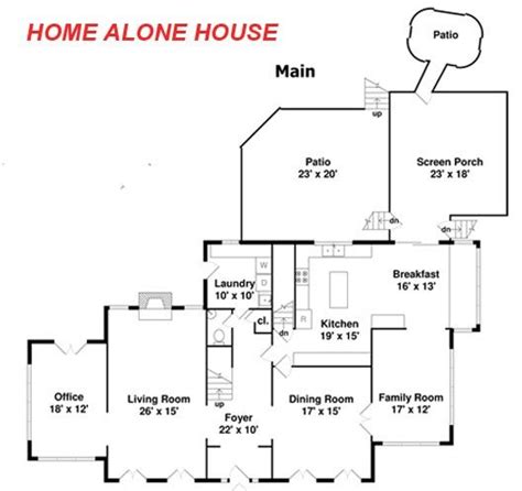 Lovely Home Alone House Floor Plan - New Home Plans Design