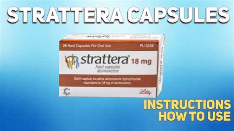 Strattera capsules how to use: Uses, Dosage, Side Effects, Contraindications - YouTube