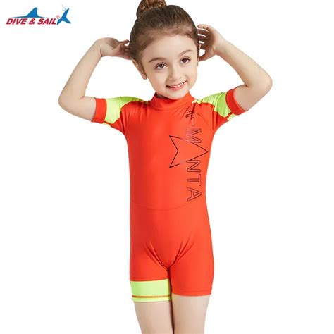 DIVE & SAIL Kids Swimming Suit Lycra One Piece UV Protection UPF50+Swimsuit Swimwear 3 12 Years ...