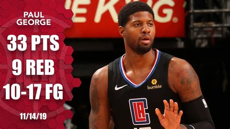 Paul George scores 33 points in his Clippers debut | 2019-20 NBA ...