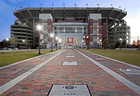 University Of Alabama Football Stadium Map