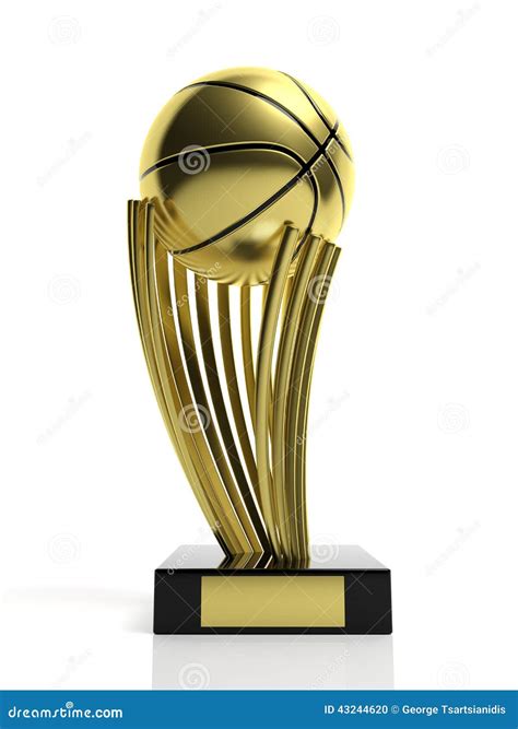 Basketball golden trophy stock illustration. Illustration of motivation ...