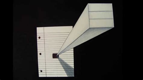 3D Paper Illusion Drawing - YouTube