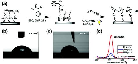 Surface-grafted polyacrylonitrile brushes with aggregation-induced emission properties - Polymer ...