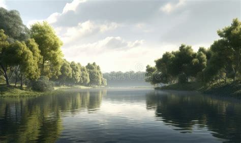 Serene Forest Clearing stock illustration. Illustration of peaceful - 275532472