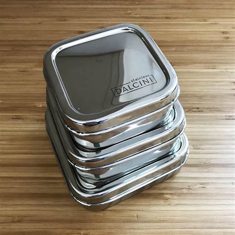 Stainless steel food containers · Tiny Trash Can