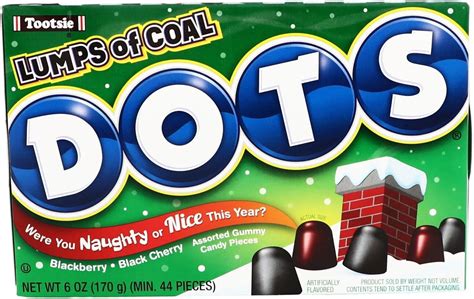 Amazon.com: Dots Candy Lumps of Coal, Dots Candy Bulk Christmas Candies, Gumdrop Candy, Dots ...