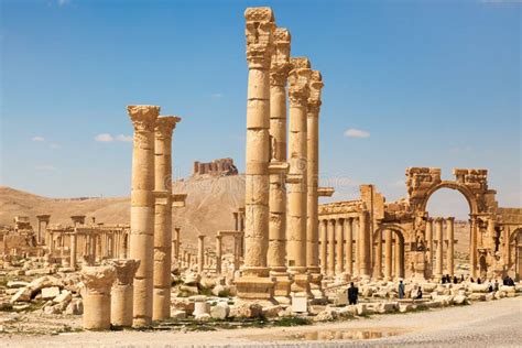 The Ancient Ruins of Palmyra, Syria Editorial Stock Image - Image of ...