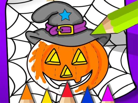 Halloween Coloring Book Game - Play Free Game Online at MixFreeGames.com