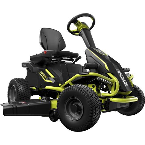 RYOBI 38 in. 75 Ah Battery Electric Rear Engine Riding Lawn Mower-RY48110 - The Home Depot