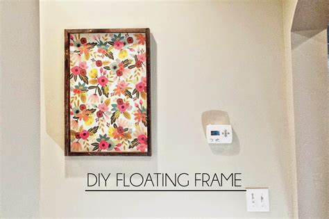 DIY Floating Frame - TGIF - This Grandma is Fun