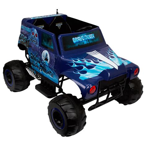 Monster Jam Grave Digger, 24V Battery Ride On, Ages 3+, 5MPH Max Speed, 40 Min. Ride Time ...