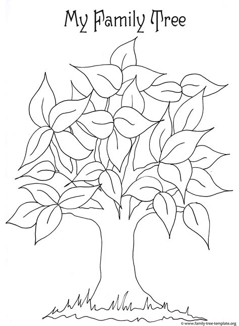 Best Photo Of Printable Tree Template Tree With Branches Coloring Home 4620 | The Best Porn Website