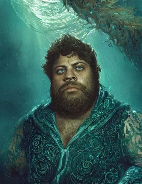 Young heavyset cute Oliver Reed, sailing cambrian oc... | OpenArt