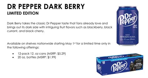 New Dr. Pepper Dark Berry Flavor Honors Spider-Man's Mysterio: When and Where to Buy the Limited ...