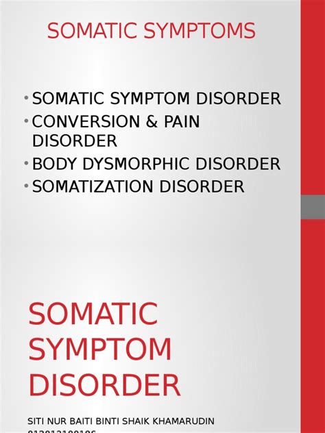 Somatic Symptoms Disorder | Delusion | Anxiety Disorder