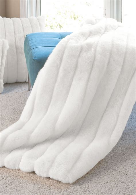 White Faux Fur Throw Blanket - New Product Testimonials, Promotions ...