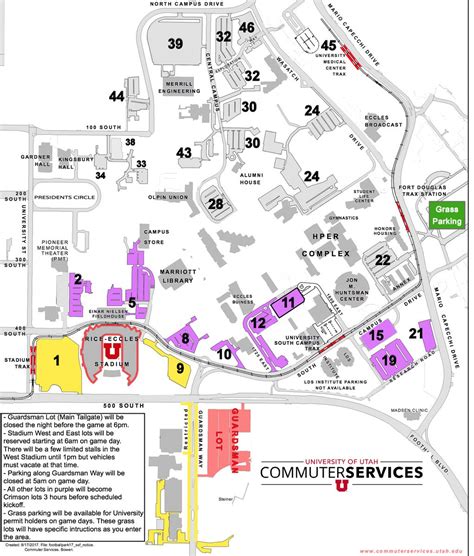 University Hospital Campus Map Utah